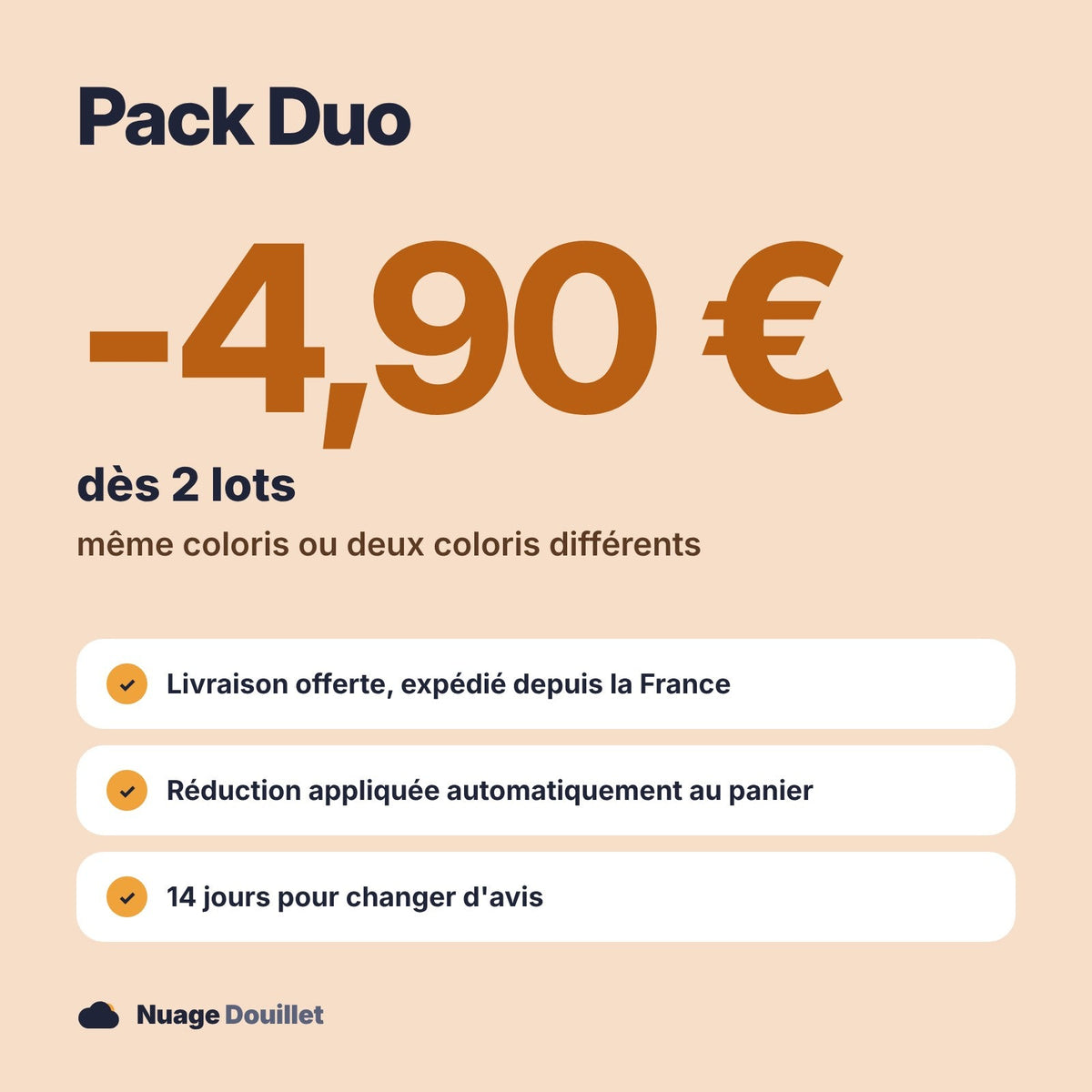 Pack Duo de chauffe-mains rechargeables à offrir