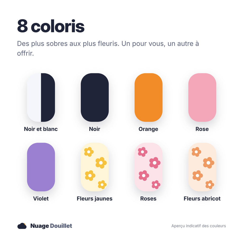Les 8 coloris des chauffe-mains